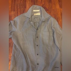 Orvis Men's Checkered Black and White Shirt